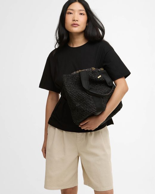Barbour Black Lily Beach Tote