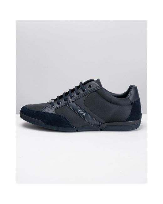 BOSS by HUGO BOSS Synthetic Saturn Lowp Trainers in Dark Blue (Blue) for  Men - Save 12% - Lyst