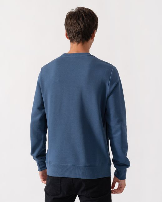 Paul Smith Blue Ps Regular Fit Organic Cotton Zebra Logo Sweatshirt for men