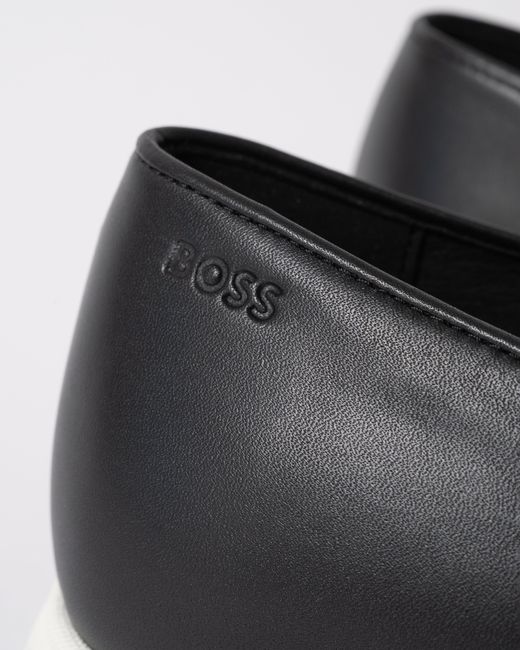 Boss Black Sienne Italian Leather Loafers for men