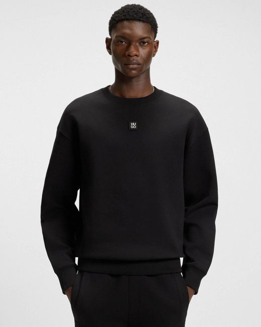 HUGO Black Dettil Sweatshirt for men