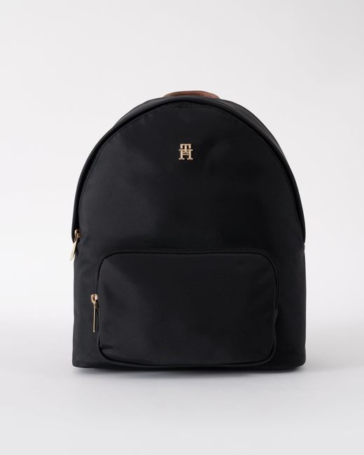 Tommy Hilfiger Black Popette Dome Backpack