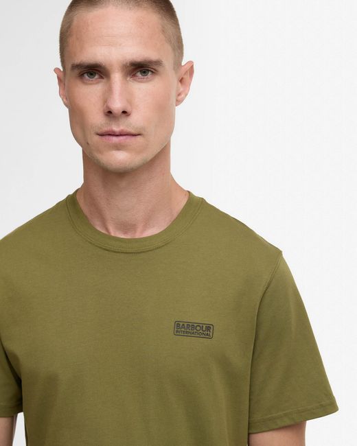 Barbour Green Small Logo T-Shirt for men