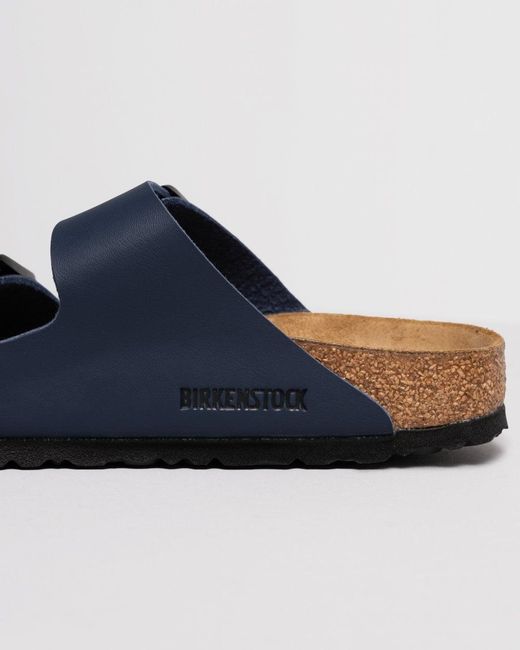 Birkenstock Blue Arizona Birko-Flor Sandals, Size: Uk 7
