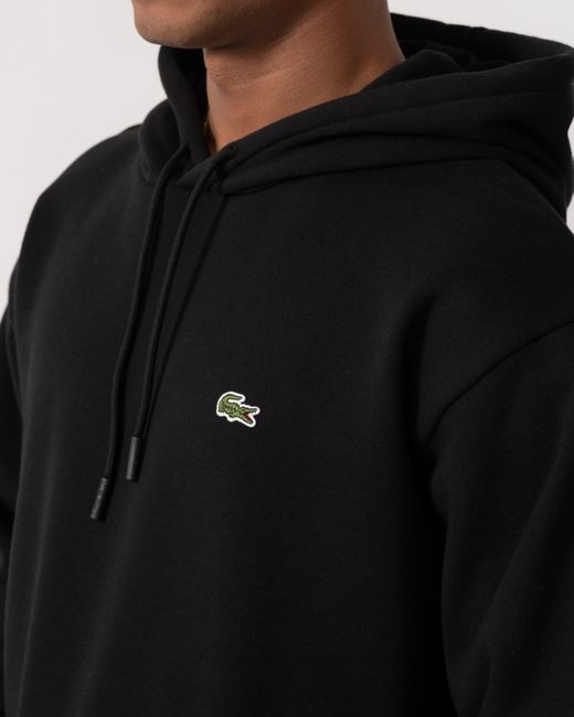 Lacoste Black Fleece Classic Fit Hoodie for men