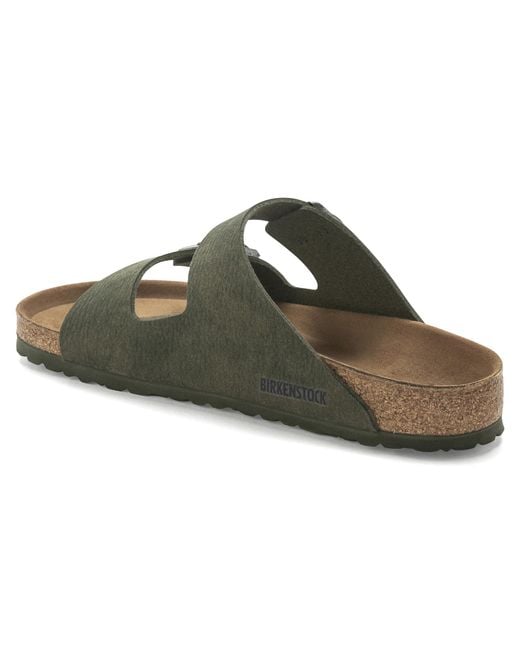 Birkenstock Green Arizona Vegan Synthetic Sandals for men
