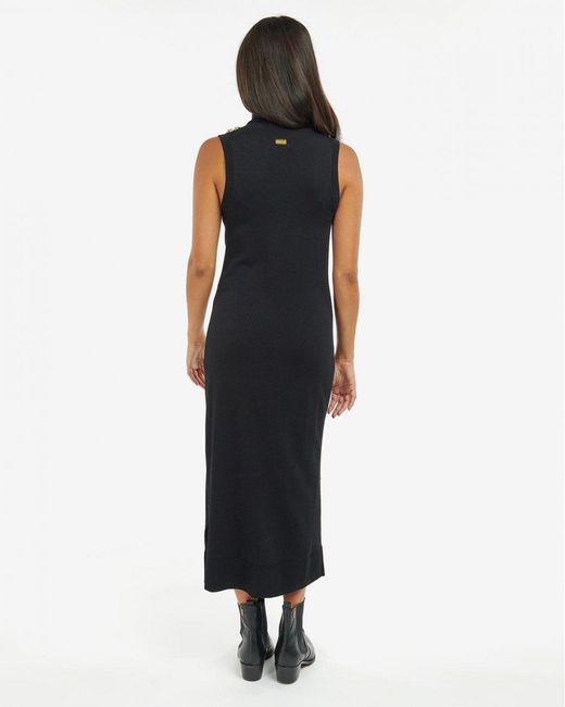 Barbour Blue Rosbern Knitted Midi Dress