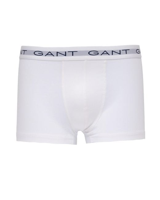 Gant Gray Slim Fit Cotton Jersey Trunks for men