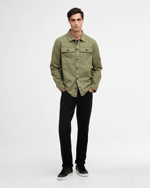 Barbour Green Arlo Overshirt for men