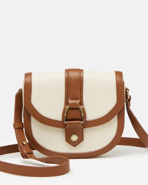 Joules Brown Ludlow Canvas Cross Body Bag