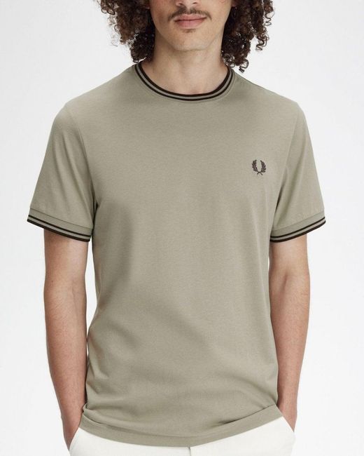 Fred Perry Green Twin Tipped for men