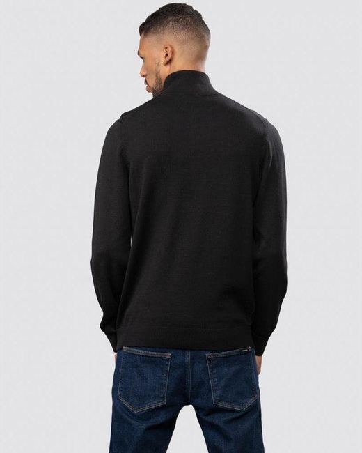 HUGO Black San Quintus-C 1/4 Zip Pullover Size: L for men