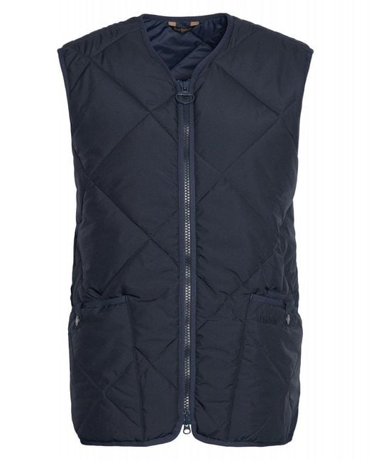 Barbour Blue Field Quilted Gilet , Size: L for men