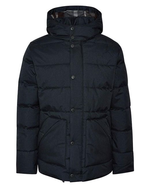 Barbour Blue Brampton Puffer Jacket for men