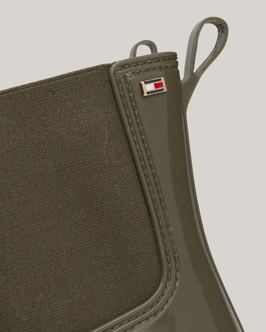 Tommy Hilfiger Green Flag Chelsea Rainboots