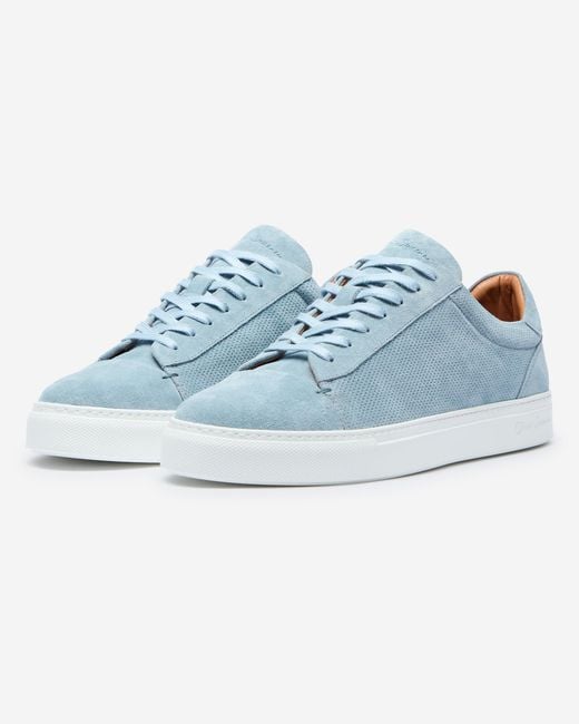 Oliver Sweeney Blue Almada Suede Trainers for men