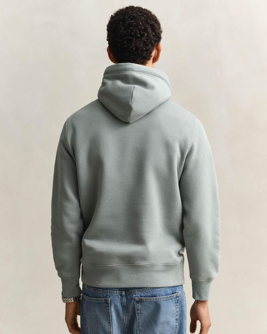 Gant Gray Reg Shied Hoodie An for men