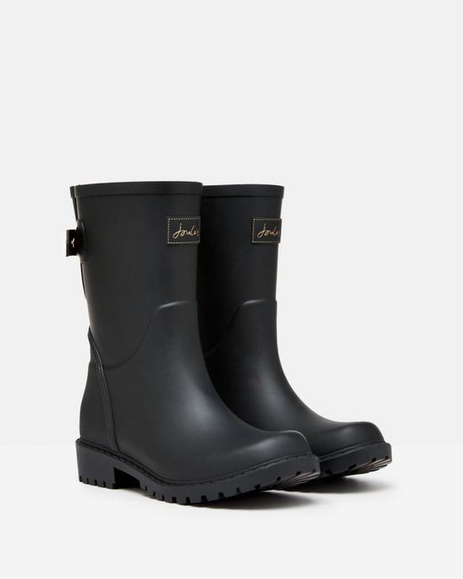 Joules Black Wistow Wellies