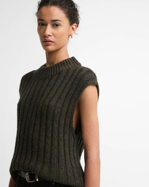 Barbour Black Anastasia Knitted Vest