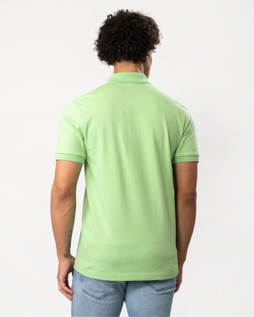 Boss Green Passenger Stretch-cotton Slim-fit Polo Shirt With Logo Patch for men