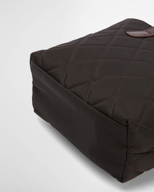 Barbour Black Mini Quilted Tote Bag