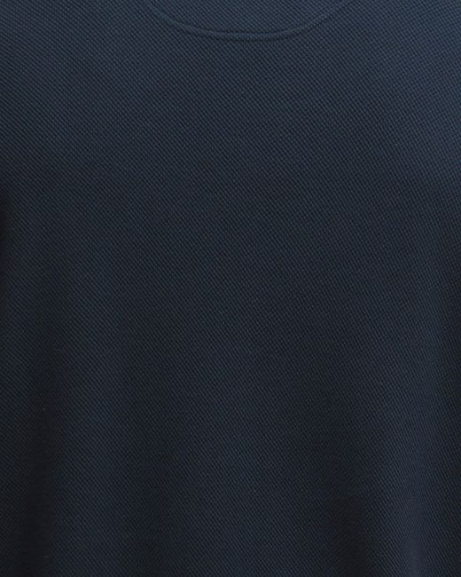 Barbour Blue Pique Interlock Half Zip Sweatshirt for men
