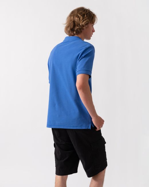 Paul Smith Blue Ps Regular Fit Short Sleeve Organic Cotton Zebra Polo Shirt for men