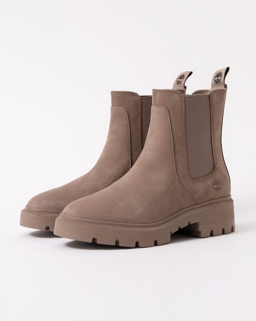 Timberland Black Cortina Valley Mid Chelsea Boots Colour: Jet