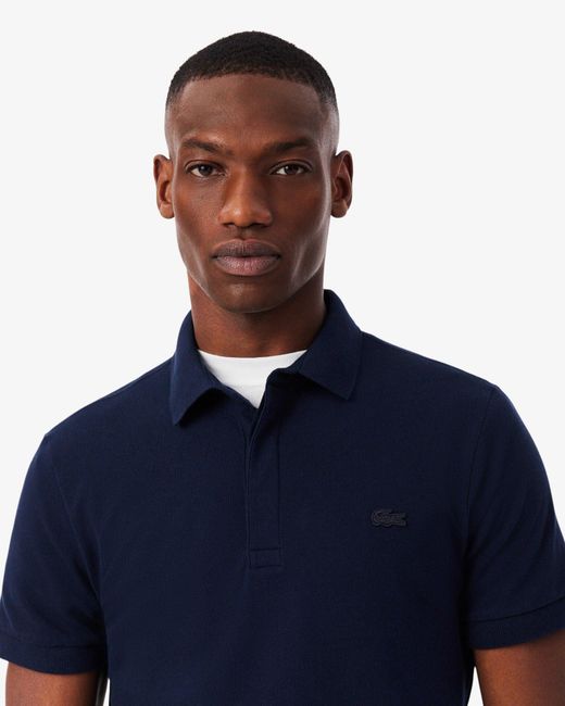 Lacoste Blue Smart Paris Stretch Cotton Polo Shirt for men