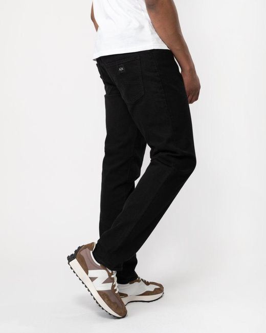 Armani Exchange Black Logo Pocket Jeans for men