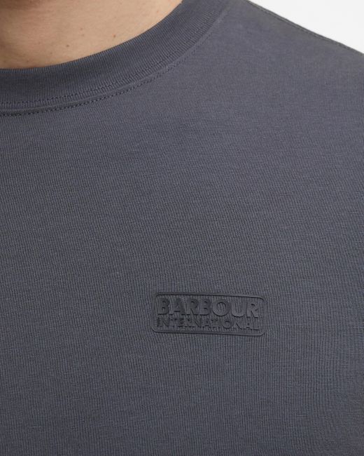 Barbour Gray Small Logo T-Shirt for men