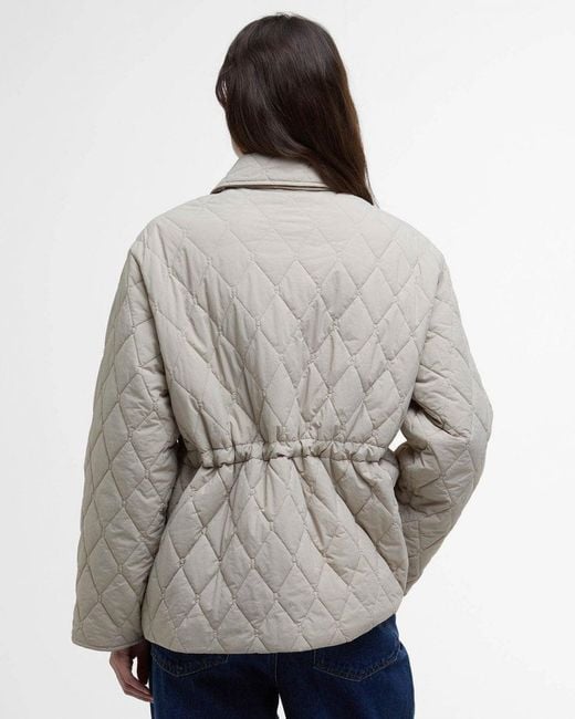 Barbour Gray Clarissa Quilted Jacket