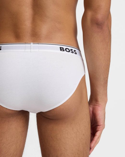 Boss Gray 3 Pack Power Briefs for men