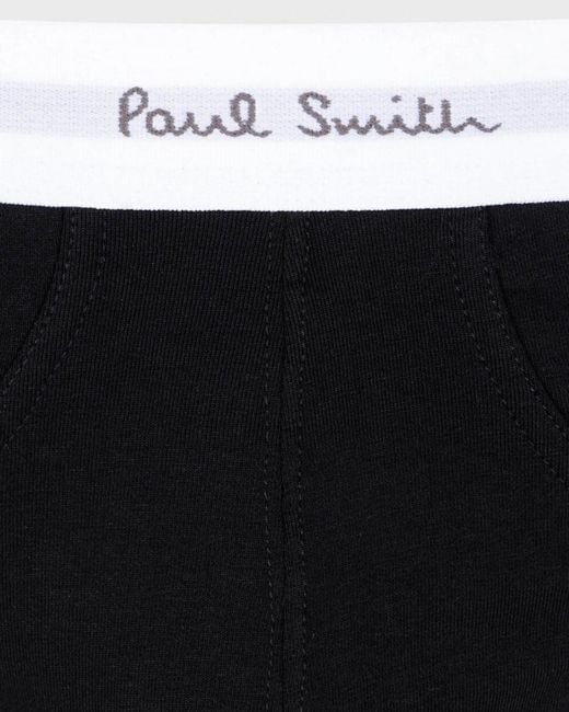 Paul Smith Black 3-Pack Band Briefs for men