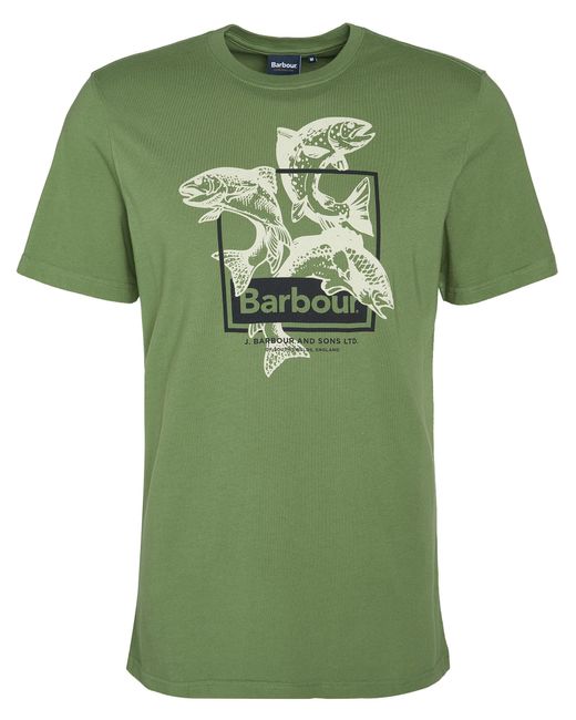 Barbour Green Witton Tailored Graphic for men