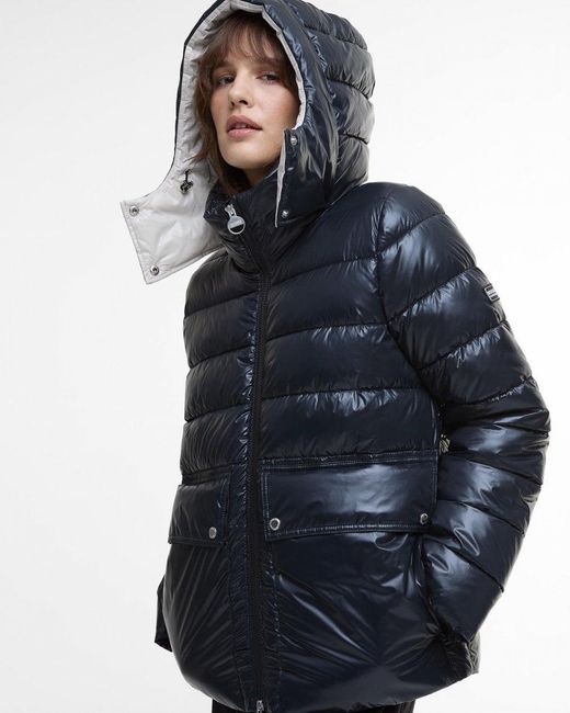 Barbour Blue Della Puffer Jacket