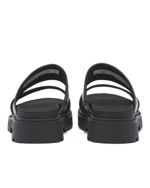 Timberland Black Clairemont Way Leather Sliders