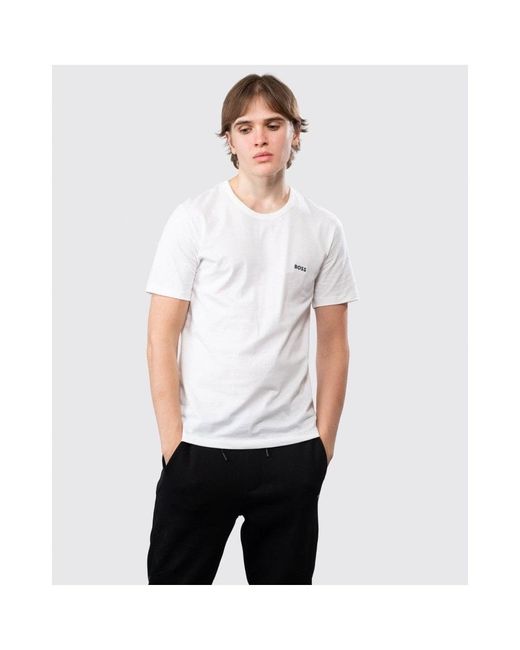 Boss White 3 Pack Classic Regular Fit Crew Neck T-shirts Nos for men