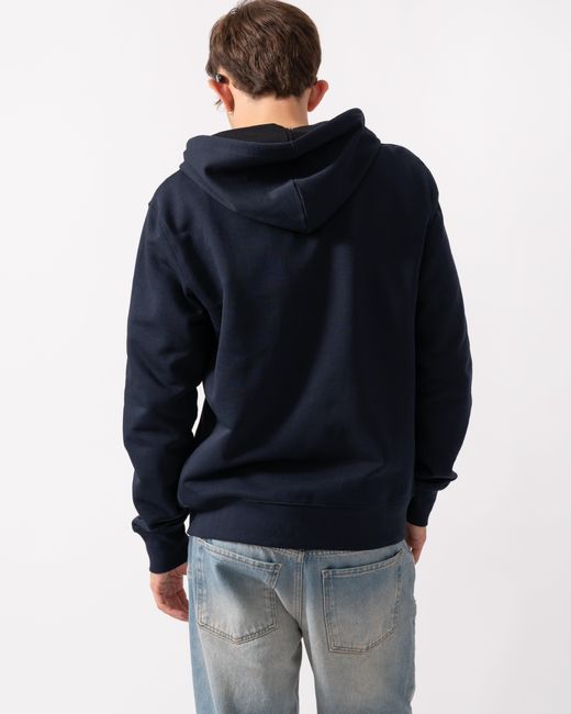 Paul Smith Blue Ps Reg Fit Zip Hoodie With Zebra Logo for men