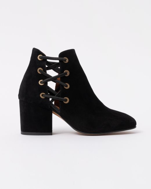 H by Hudson Black Kris Suede Shoe