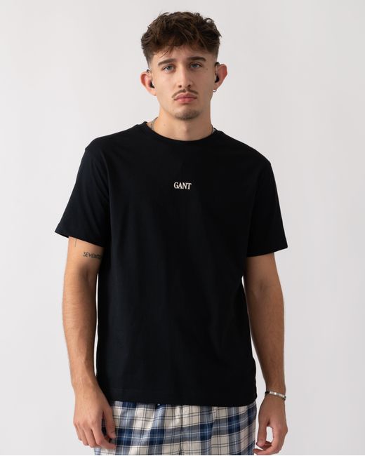 Gant Black Small Graphic Short Sleeve T-Shirt for men