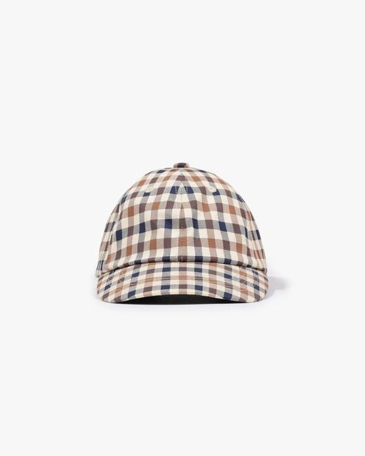 Aquascutum White Iconic Baseball Cap for men