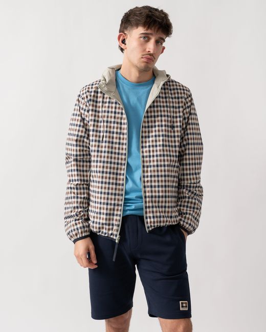 Aquascutum Gray Rlg Badge Reversible Sailor Jacket for men
