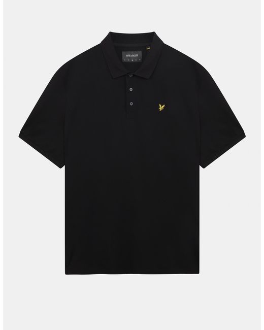 Lyle & Scott Black Lyle & Scott Plain Polo Shirt Sp400Vog for men