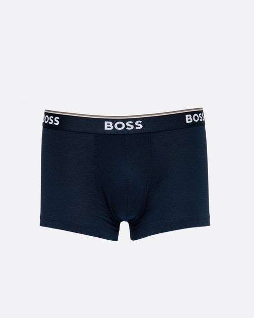 Boss Blue Power 3 Pack Trunks for men