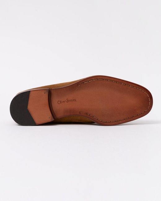 Oliver Sweeney Brown Keyworth Suede Loafers for men