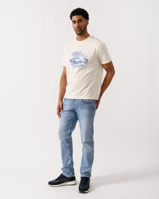 Gant White Graphic Short Sleeve T-Shirt for men