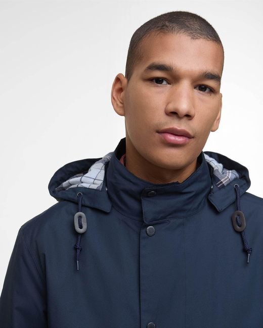 Barbour Blue Chelsea Mac Jacket for men