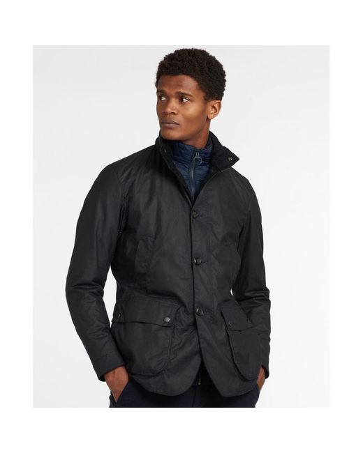 barbour blue wax jacket