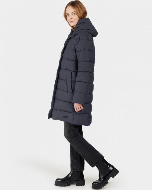 Didriksons Blue Nella Puffer Parka Colour: Dark Night 999